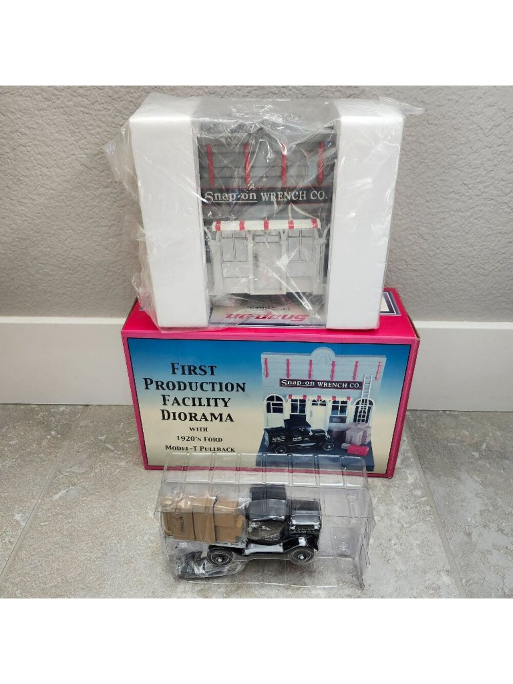 Snap-On Wrench Co First Production Facility Diorama With 1920s Ford Model-T Pull